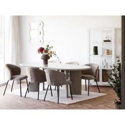 Hioshop Mia spiegel teddyframe wit