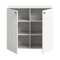 Hioshop Monte dressoir 2 deuren wit hoogglans