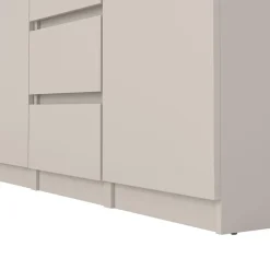 Hioshop Naia dressoir 2 deuren 4 lades eikdecor