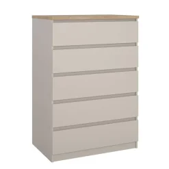 Hioshop Naia ladekast 5 lades eikdecor