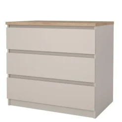 Hioshop Naia ladekast 3 lades eikdecor