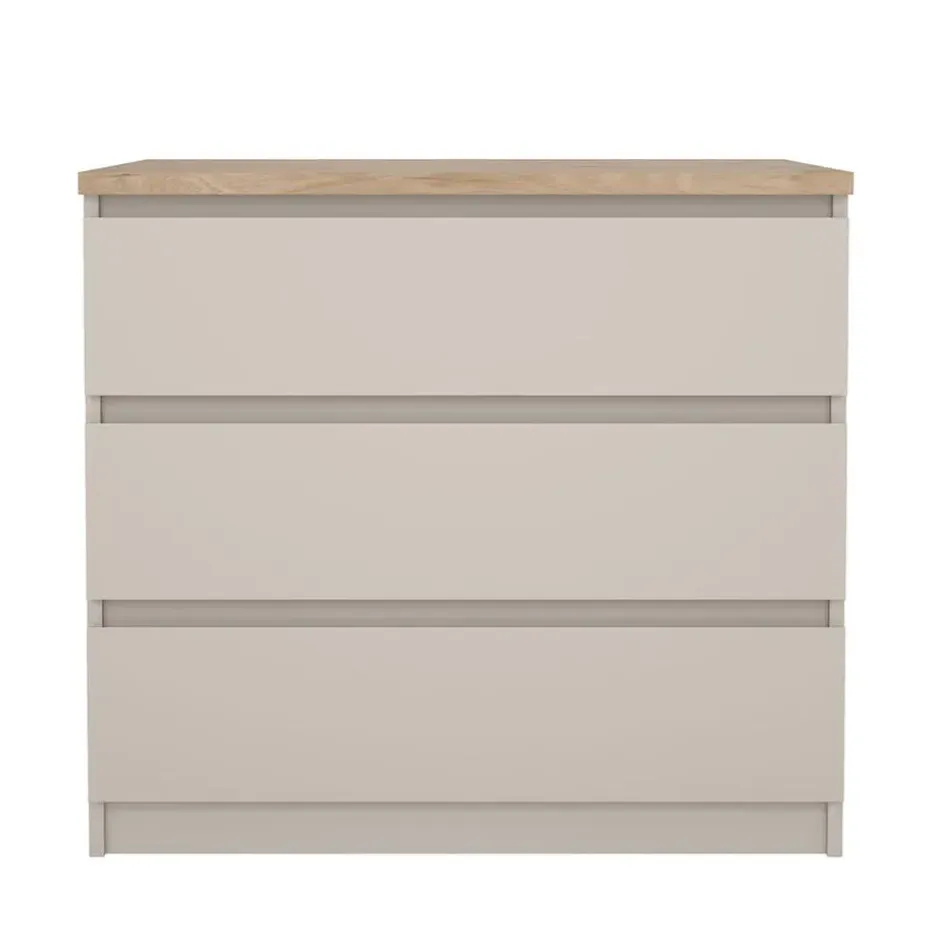 Hioshop Naia ladekast 3 lades eikdecor