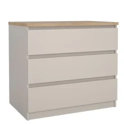 Hioshop Naia ladekast 3 lades eikdecor