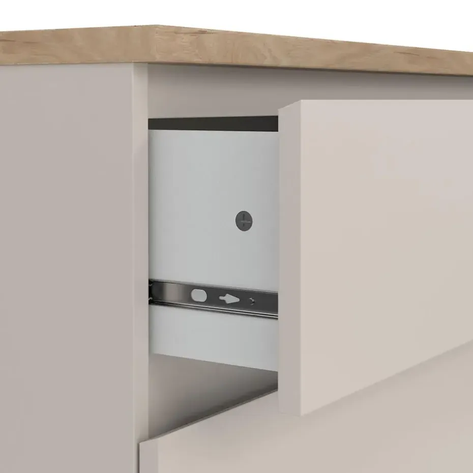 Hioshop Naia ladekast 3 lades eikdecor