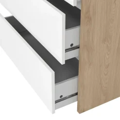 Hioshop Next ladekast 3 lades hoogglans wit