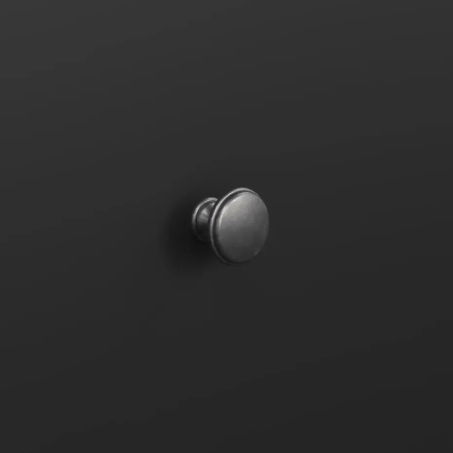 Hioshop North kommode 6 laden zwart mat