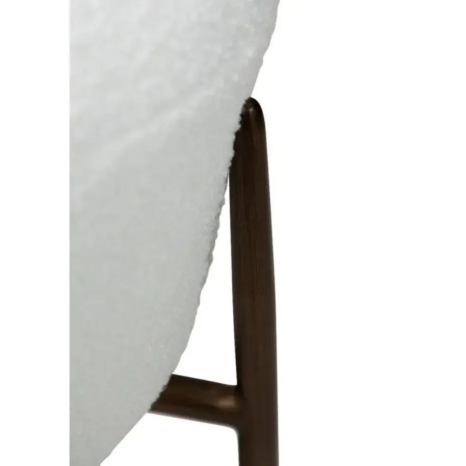 Hioshop Orbit Dan-Form poef bouclé wit