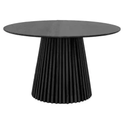 Hioshop Osaka eetkamertafel Ø120cm zwart