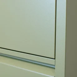 Hioshop Pisa schoenenkast groen metaal met 10 vakken