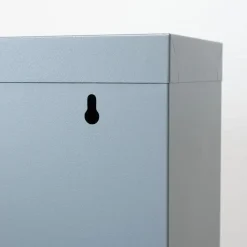 Hioshop Pisa schoenenkast grijs metaal met 12 vakken