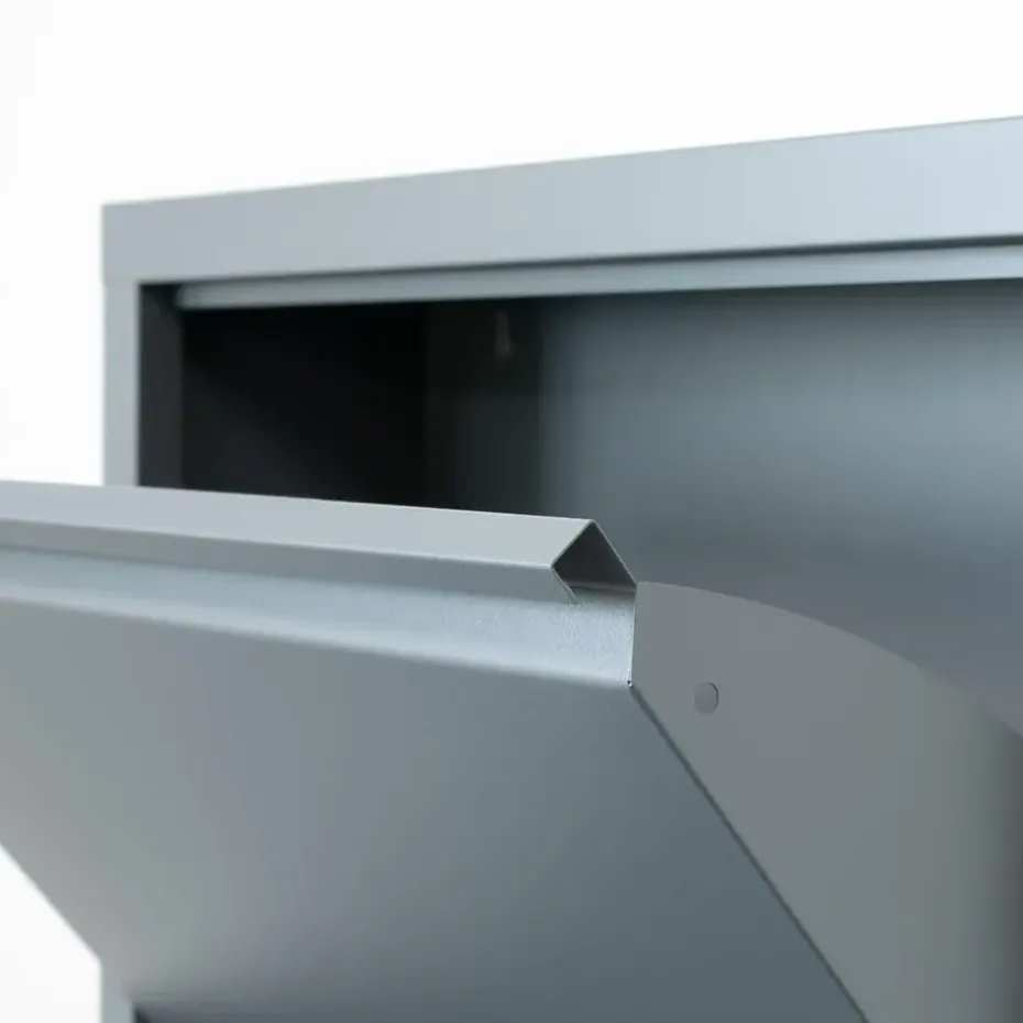 Hioshop Pisa schoenenkast grijs metaal met 12 vakken