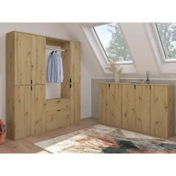 Hioshop ProjektX kommode 1 deur eiken decor