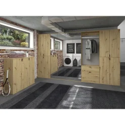 Hioshop ProjektX kommode 2+2 deuren 4 deuren eiken decor