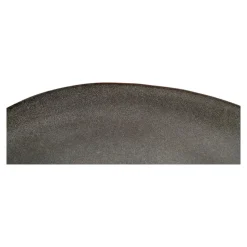 Hioshop Selma Dinerdbord keramiek set van 4 grijs- bruin