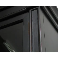 Hioshop Servieskast Mozart zwart dressoir met opzet