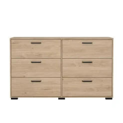 Hioshop Sofia ladekast 6 lades eikdecor