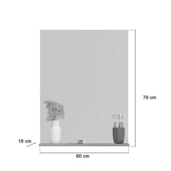 Hioshop Soul spiegel bad 1 plank