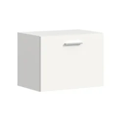 Hioshop Vaga schoenenkast wandgemonteerd 52x39cm 1 klepdeur wit