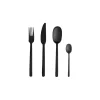 Hioshop WabiSabi bestekset 24 delen roestvrij staal zwart