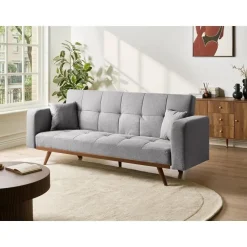 HJULBY - Driezitsbank - Donkergrijs - Polyester