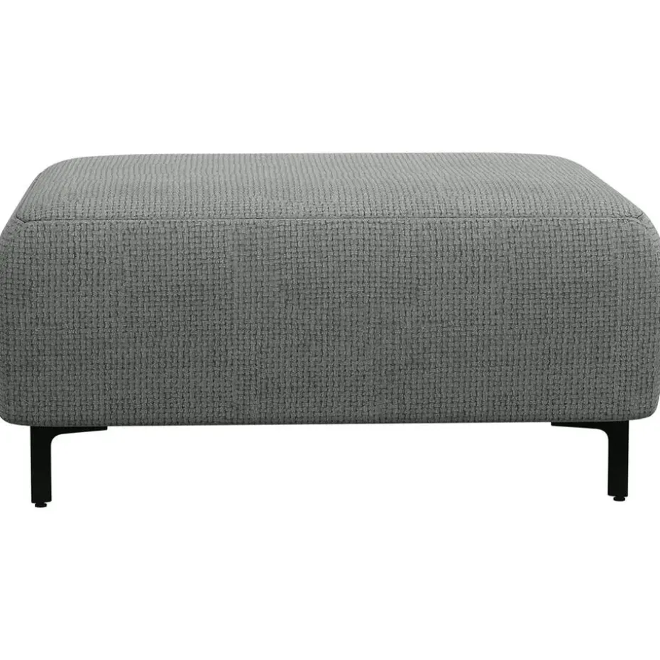 Hocker Elsa - stof Eden - grijs