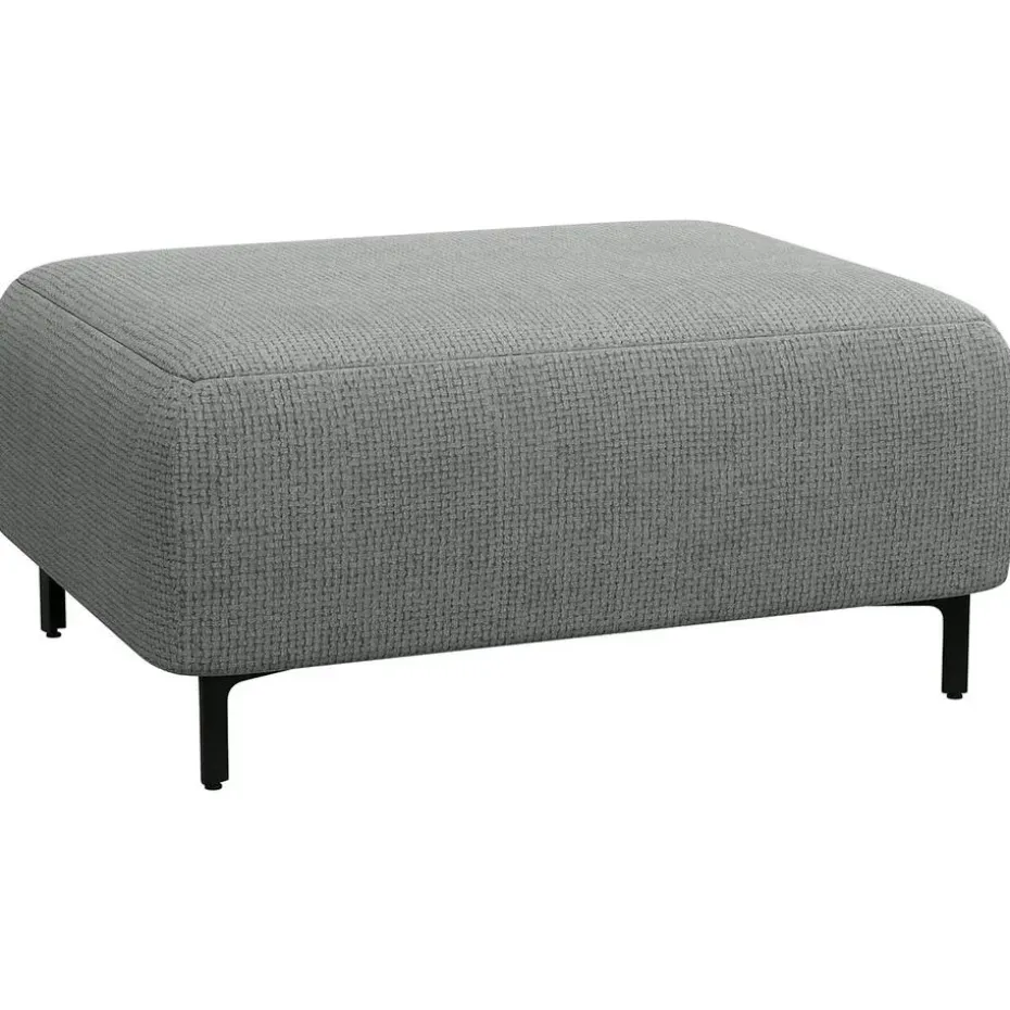 Hocker Elsa - stof Eden - grijs