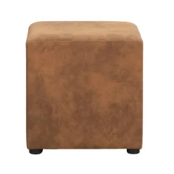 Hocker Nando - cognac - 45x45x45 cm