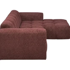 Hoekbank Beau rechts - Raven - wijnrood
