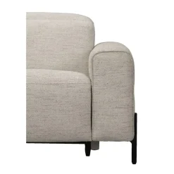 Hoekbank Dave links - elektrisch verstelbaar - stof Pure - lichtgrijs