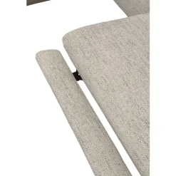 Hoekbank Dave links - elektrisch verstelbaar - stof Pure - lichtgrijs