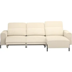 Hoekbank Dave rechts - elektrisch verstelbaar - crème