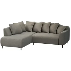 Hoekbank Elsa links - stof Eden - taupe