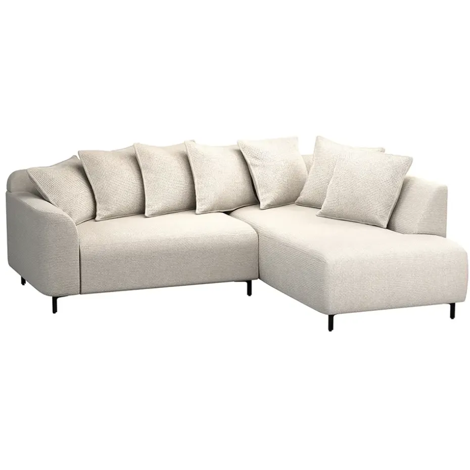 Hoekbank Elsa rechts - stof Eden - beige