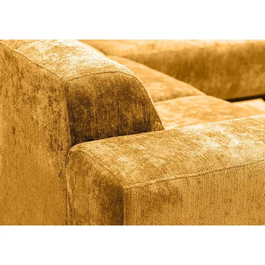 Hoekbank Lola rechts - okergeel