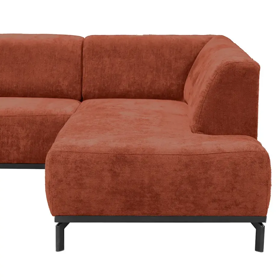 Hoekbank Lola rechts - terracotta