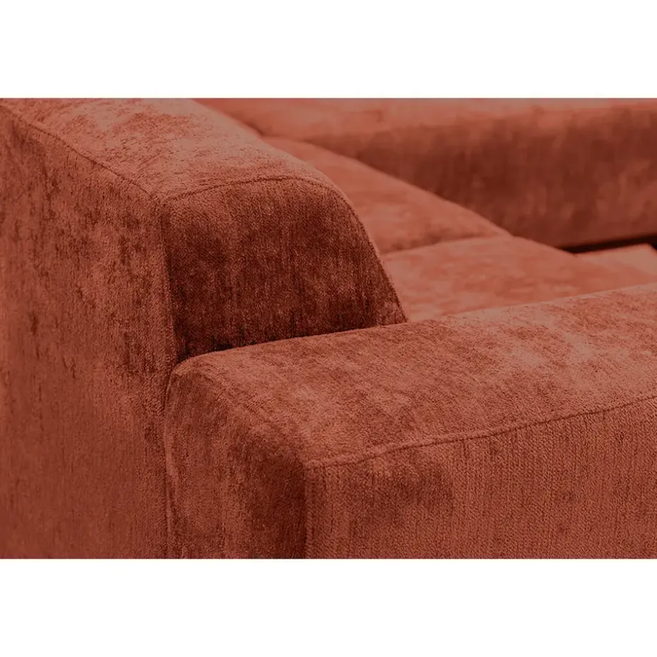 Hoekbank Lola rechts - terracotta