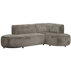 Hoekbank Luna rechts - stof Cremona - taupe