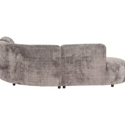 Hoekbank Luna rond - stof Cremona - taupe