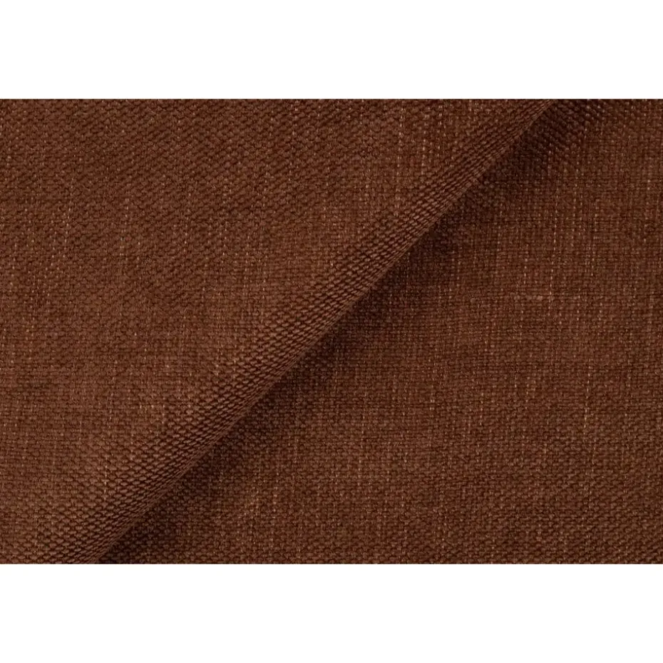 Hoekbank Luna rond - stof Rebel - terracotta