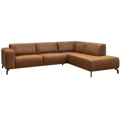 Hoekbank Otis rechts - kastanje
