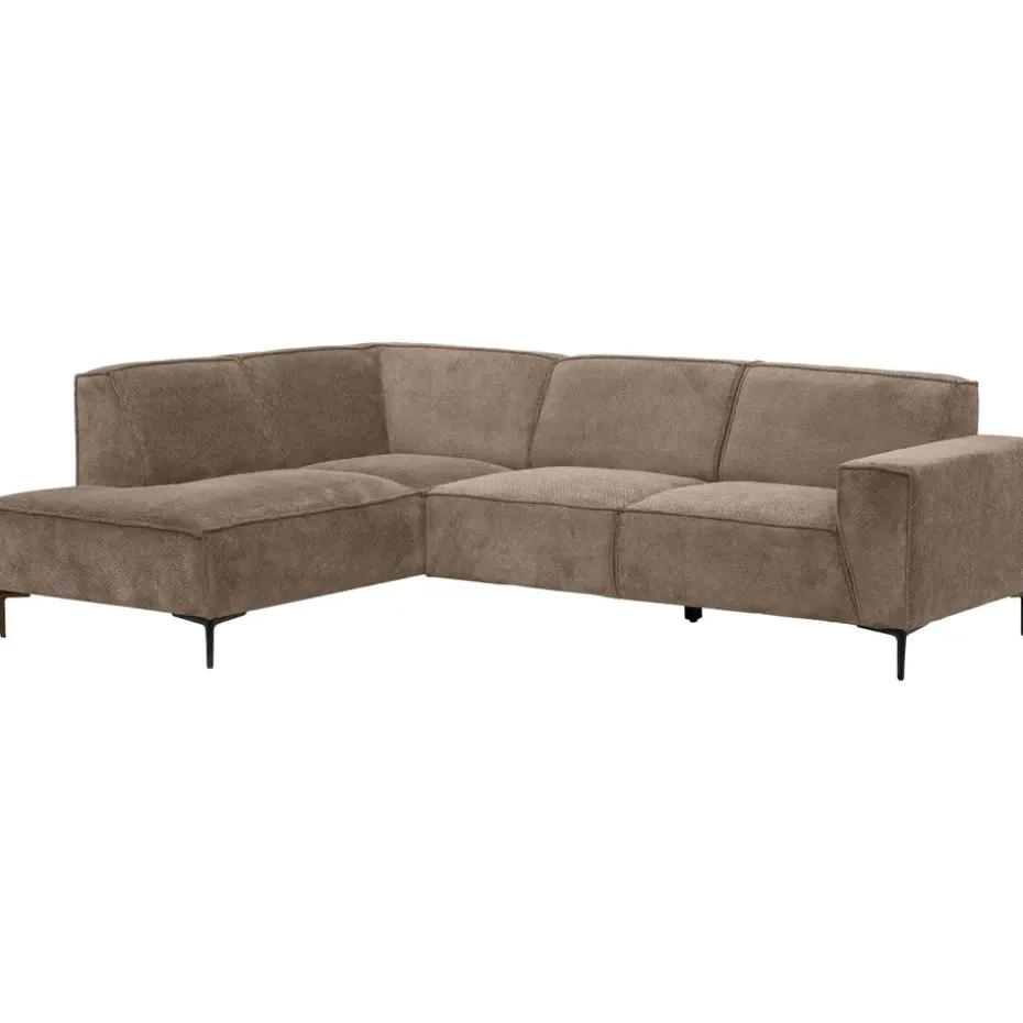 Hoekbank Romy links - stof Egon - taupe