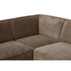 Hoekbank Romy links - stof Egon - taupe