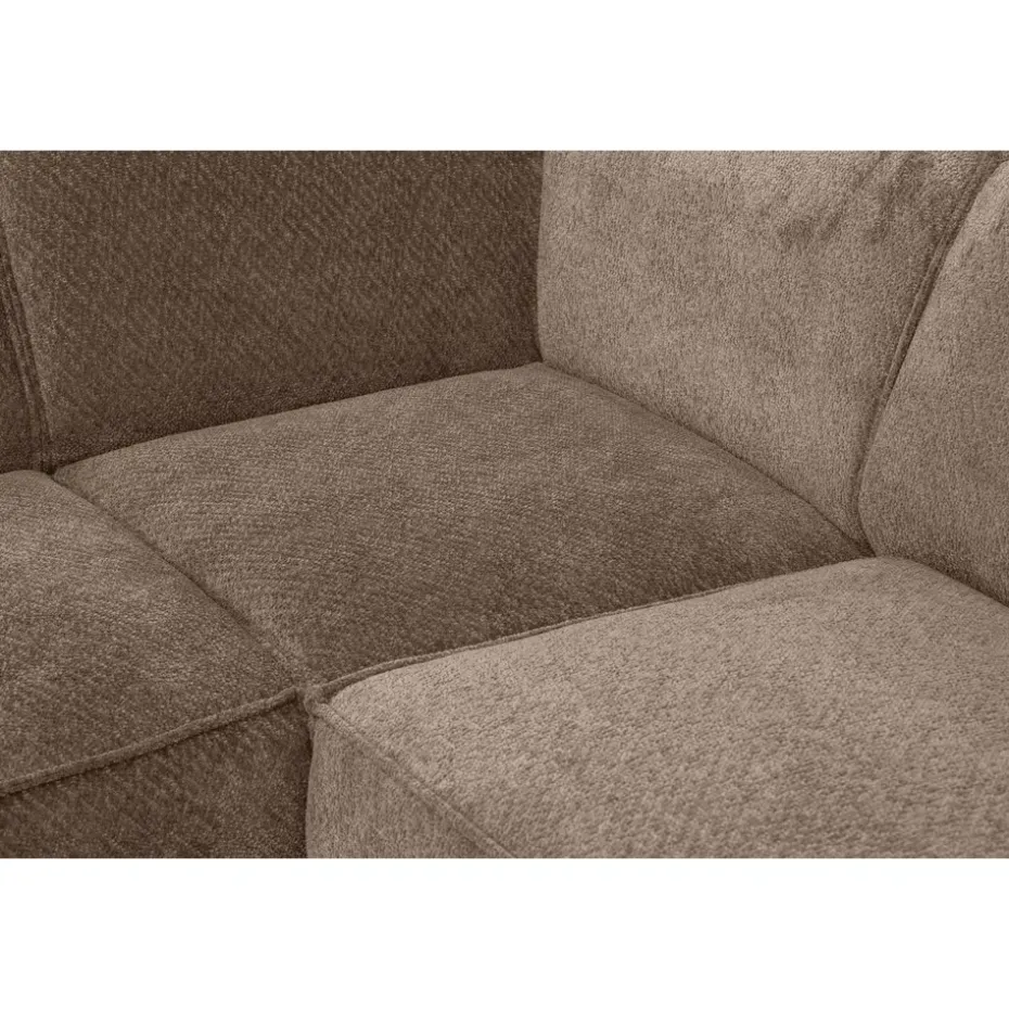 Hoekbank Romy links - stof Egon - taupe