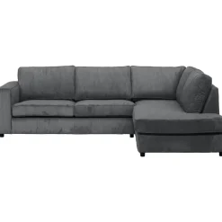 Hoekbank Stuttgart rechts - antraciet