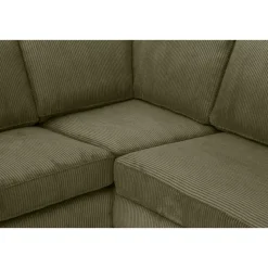 Hoekbank Stuttgart rechts - olijfgroen