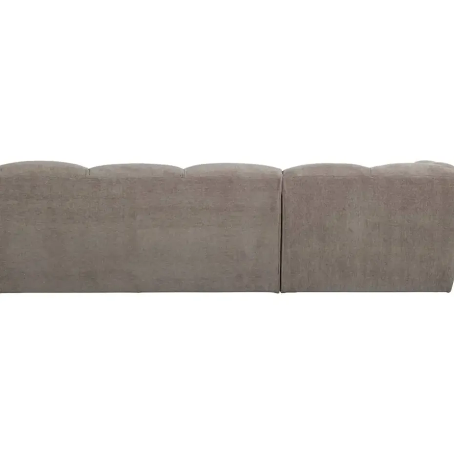 Hoekbank Tibas links - stof Raven - beige