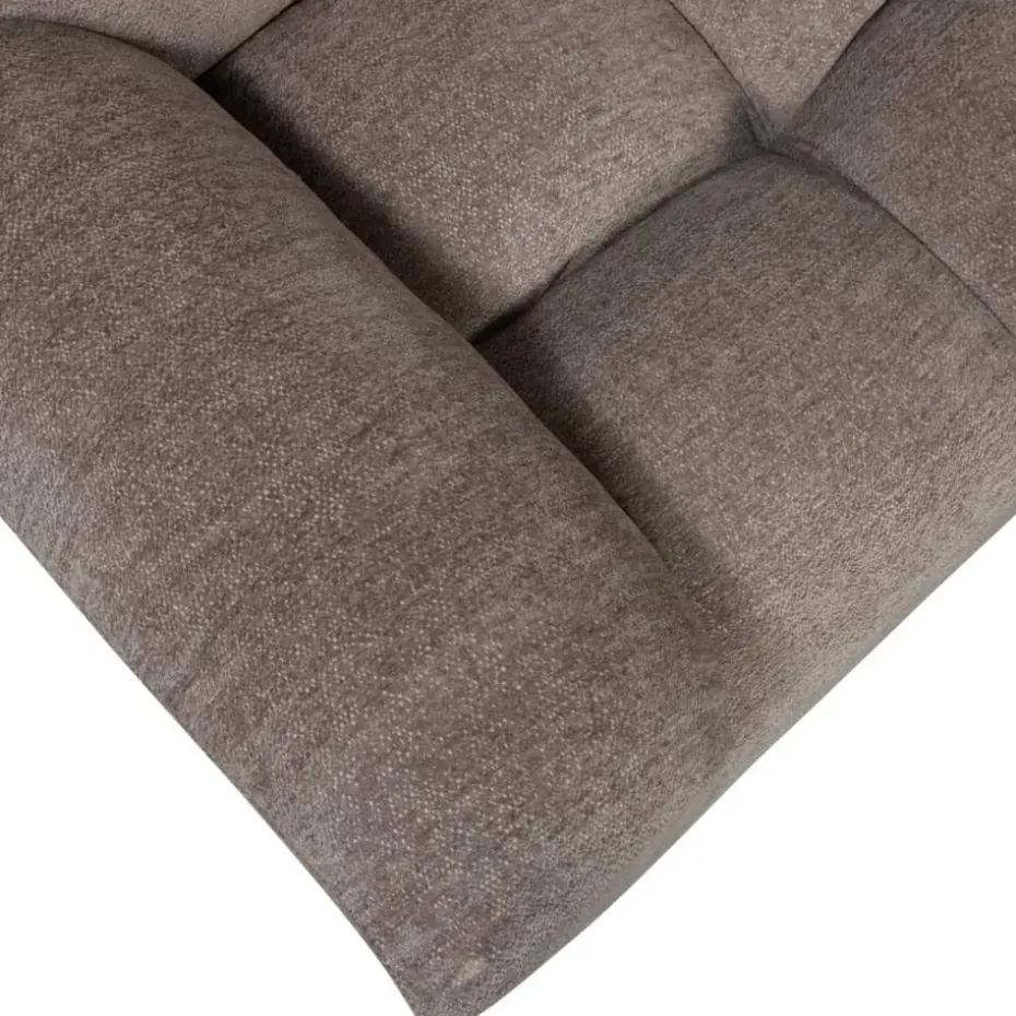 Hoekbank Tibas links - stof Raven - beige