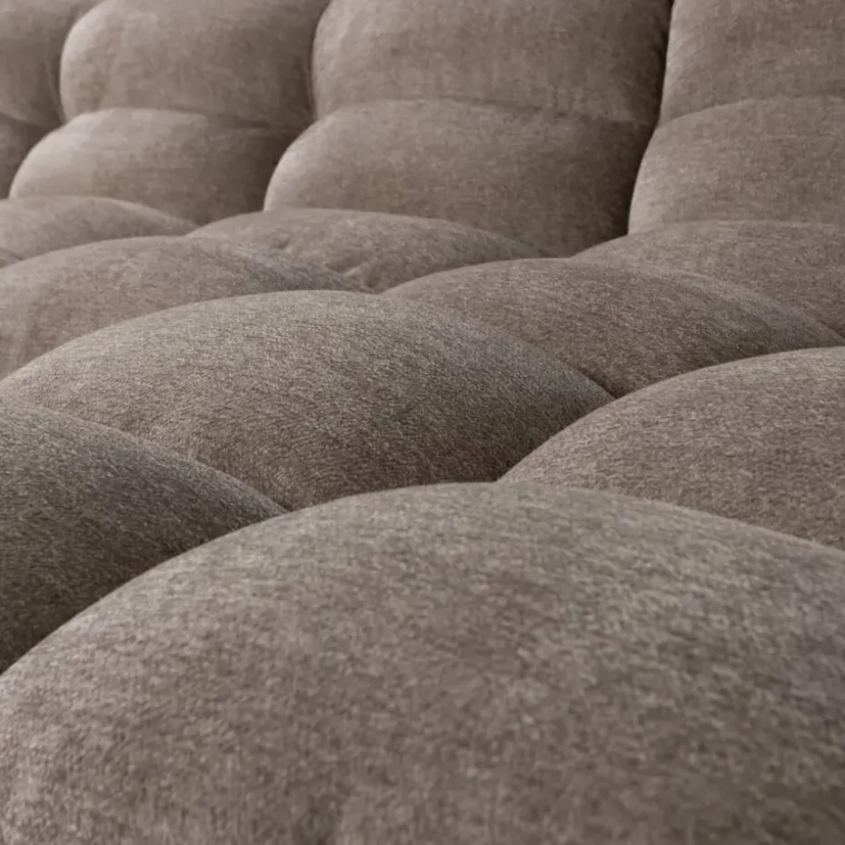 Hoekbank Tibas links - stof Raven - beige