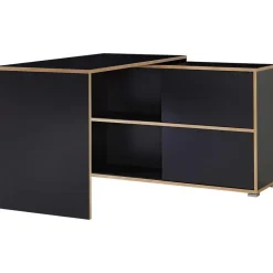 Hoekbureau Tyson 120x120 cm - antraciet/eik