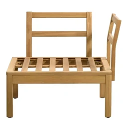 Hoekfauteuil Orleàns - eucalyptushout - 78x78x65 cm